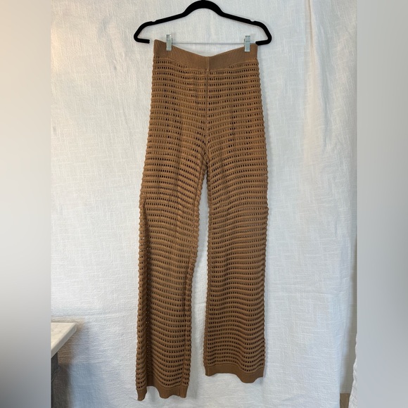 Forever 21 Brown Crochet Knit Pants - Picture 2 of 6